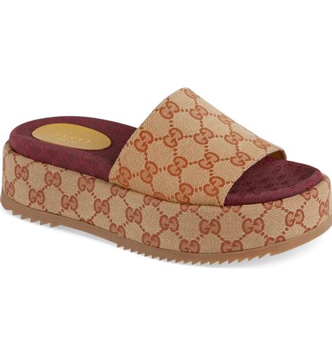 gucci sandals platform|platform Gucci sandals for women.